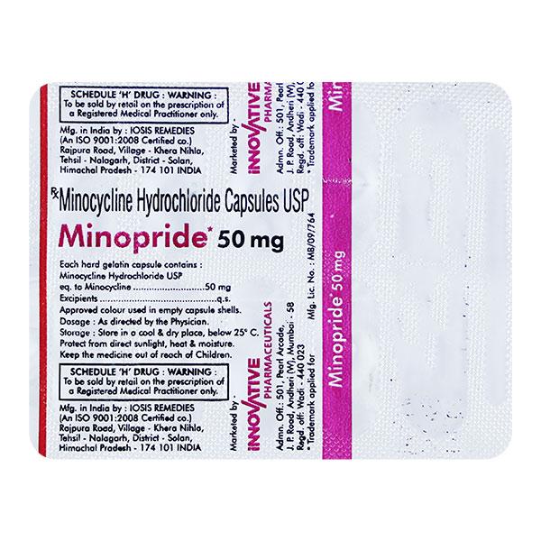 MINOPRIDE 50mg Capsule 10's