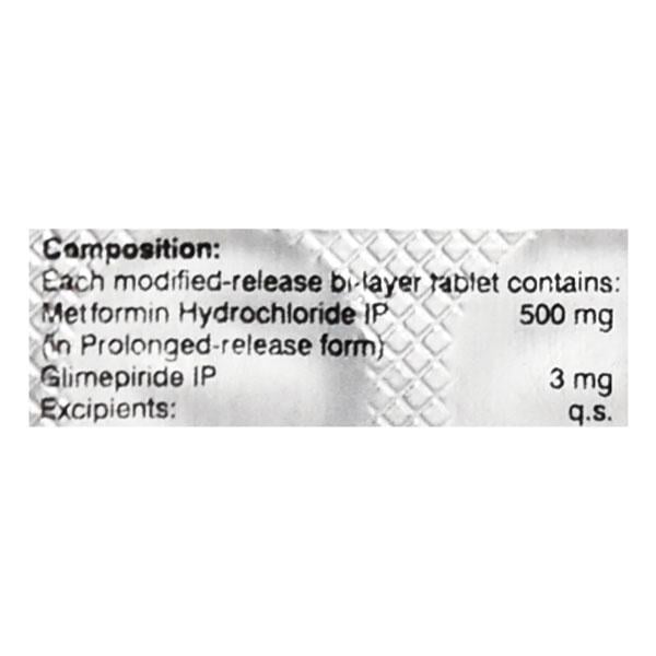 GLIMIPREX MF 3/500 Tablet 10's