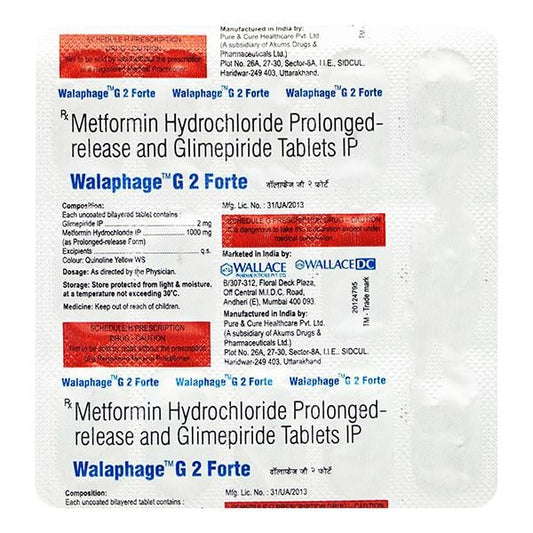 Walaphage G2 Forte Tablet 15'S