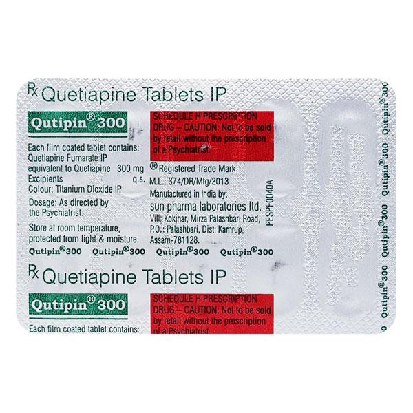 Qutipin 300mg Tablet 10'S
