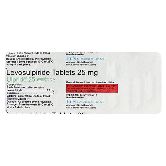 Ulpride 25mg Tablet 10'S