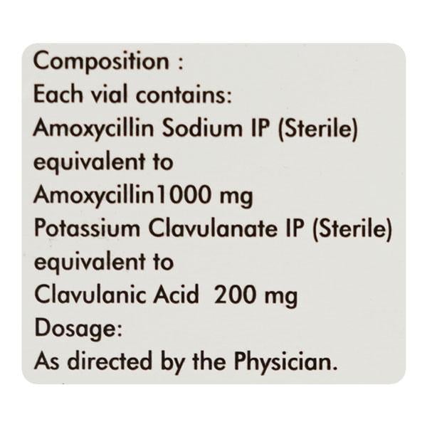 Bactoclav 1.2Gm Injection 1's