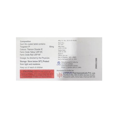 TICAGREL Tablet 14's