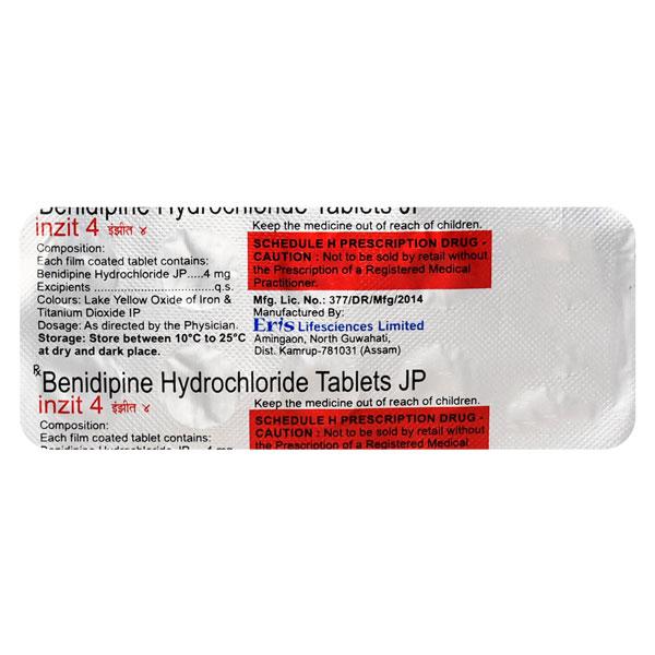 Inzit 4mg Tablet 10'S