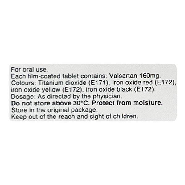 Diovan 160mg Tablet 14'S