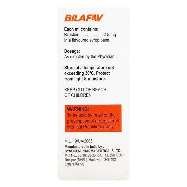 BILAFAV STRAWBERRY FLAVOUR Oral Solution 60ml