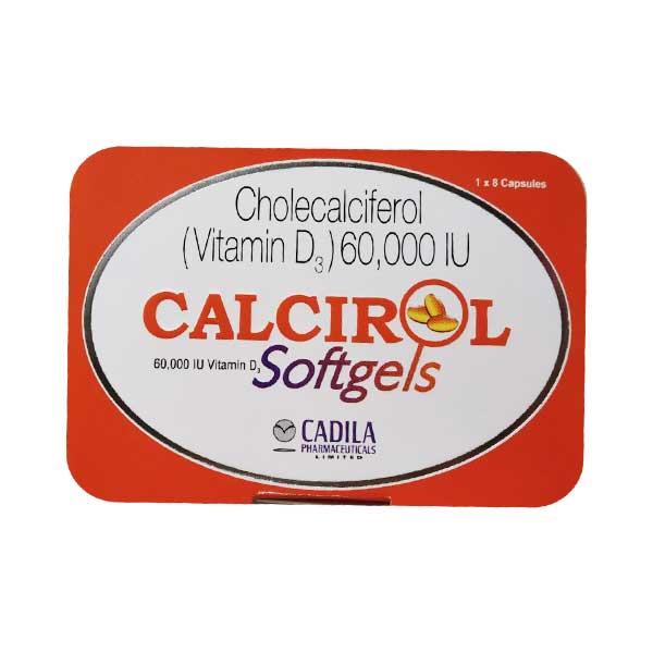 Calcirol 60000IU Softgel 8'S