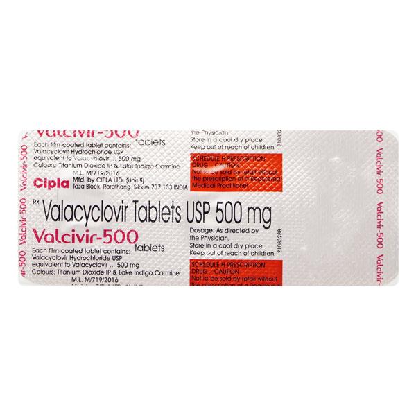 Valcivir 500mg Tablet 3'S