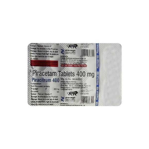 PIRACITRUM 400 Tablet 10's