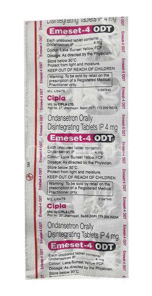 Emeset Odt 4mg Tablet 10'S