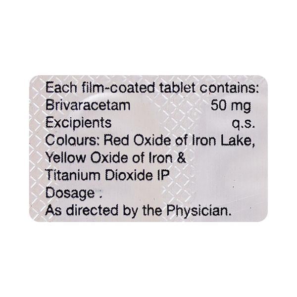 BRIVALEX 50 Tablet 15's