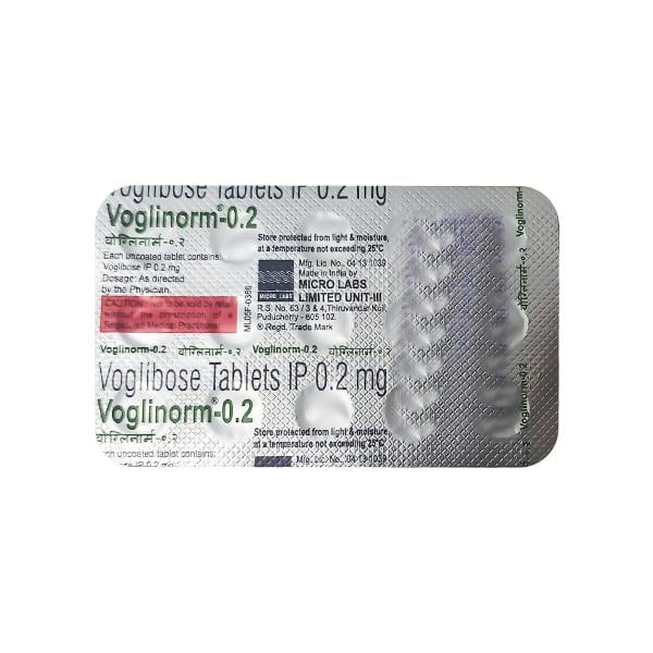 VOGLINORM 0.2 Tablet 15's