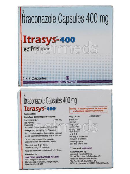 Itrasys 400mg Capsule 7'S