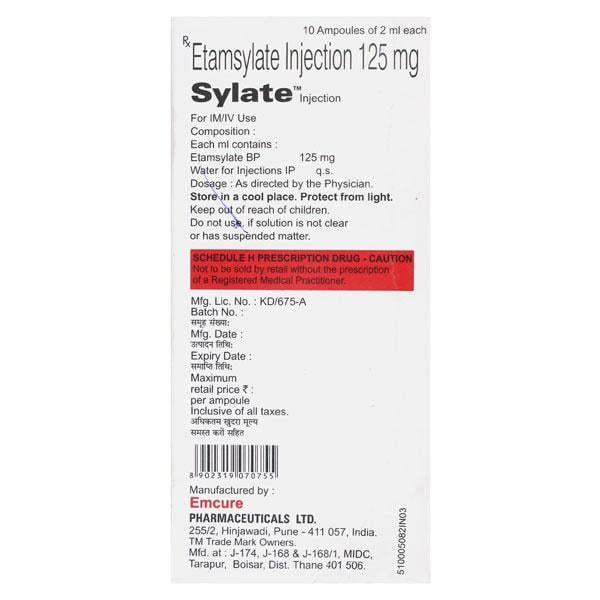 Sylate Injection 2ml