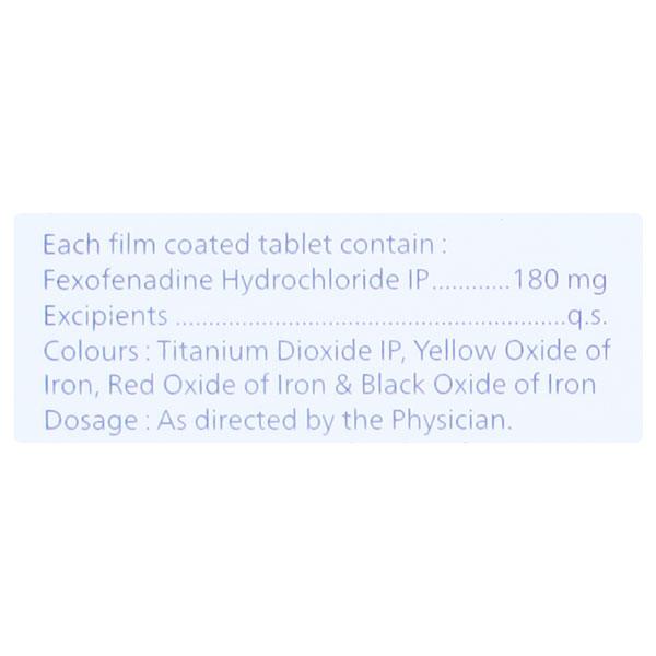 FEXOZIDE 180mg Tablet 10's