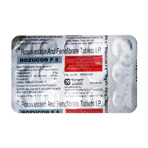 ROZUCOR F 5 Tablet 15's