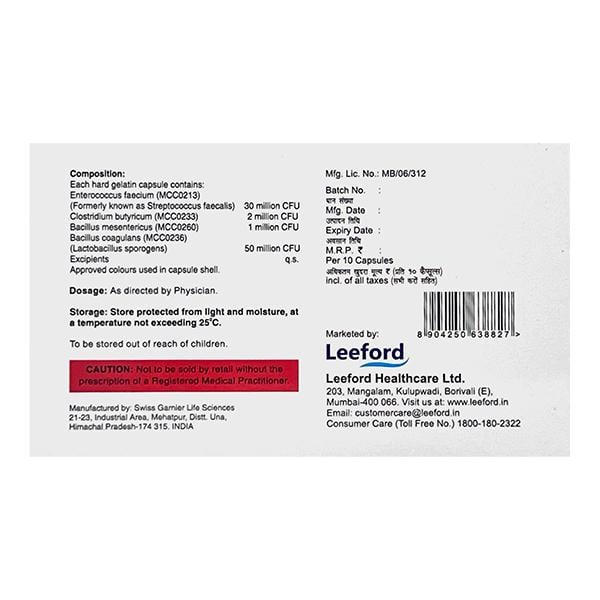 VEBIOTIC PLUS Capsule 10's