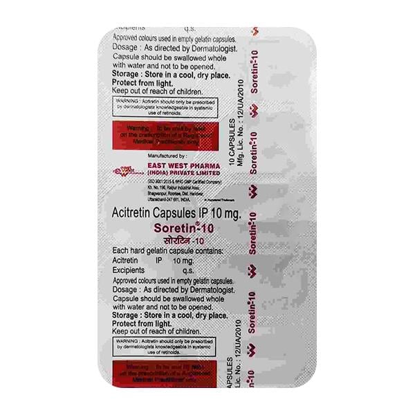 Soretin 10mg Capsule 10'S