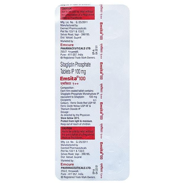 EMSITA 100 Tablet 10's