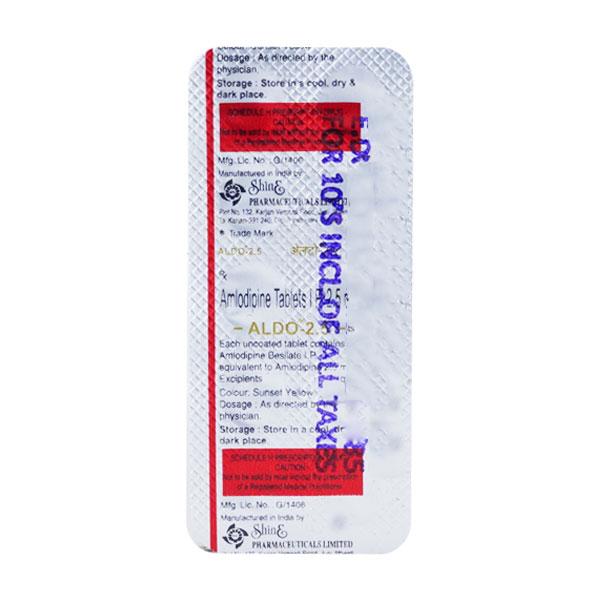 Aldo 2.5mg Tablet 10'S