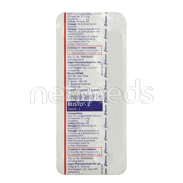 Blisto 2mg Tablet 10'S