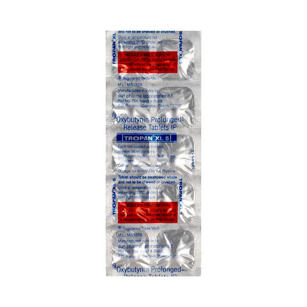 Tropan XL 5mg Tablet 10'S