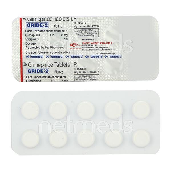 Gride 2mg Tablet 10'S