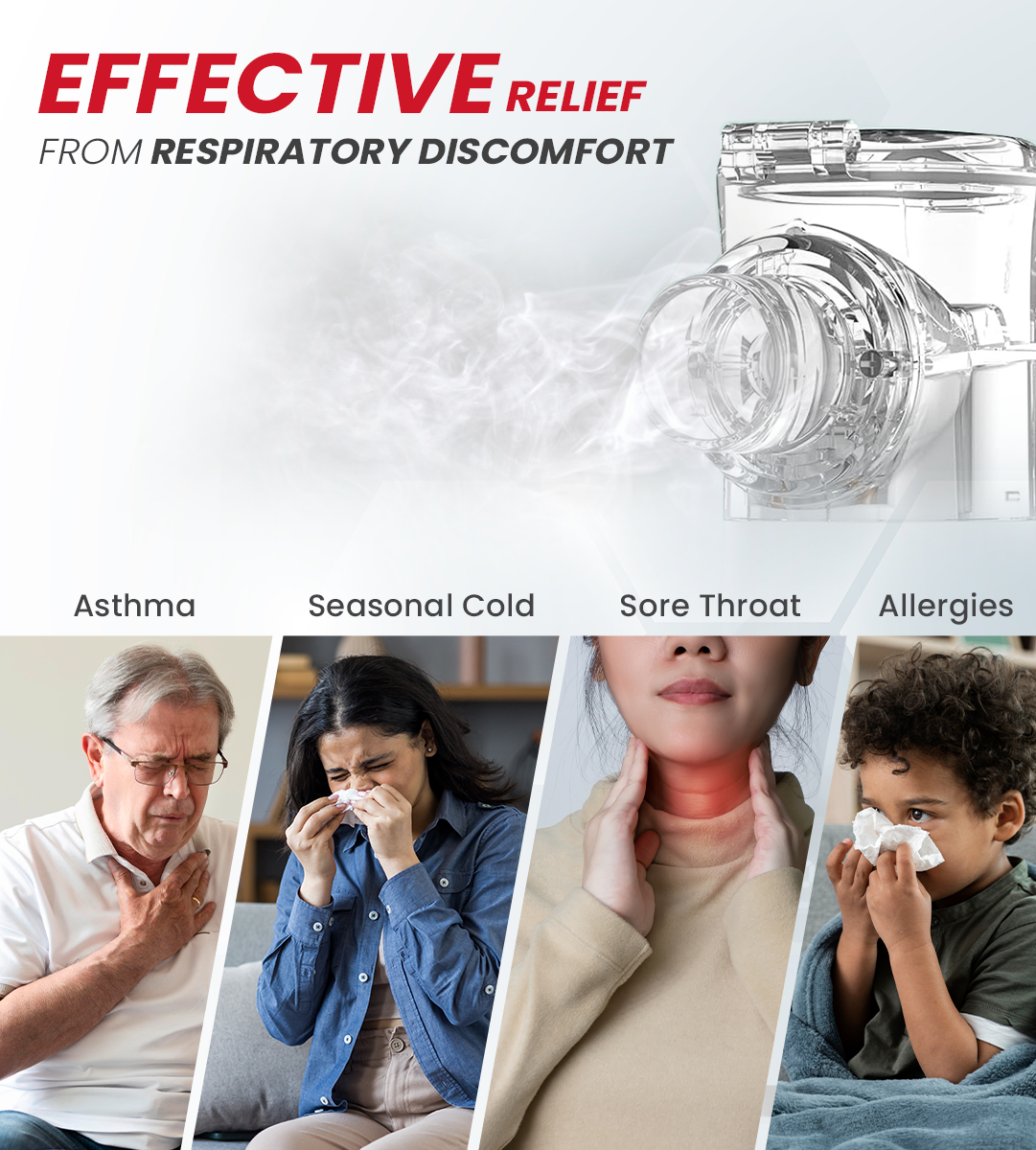 AGEasy Portable Mesh Nebulizer With Display