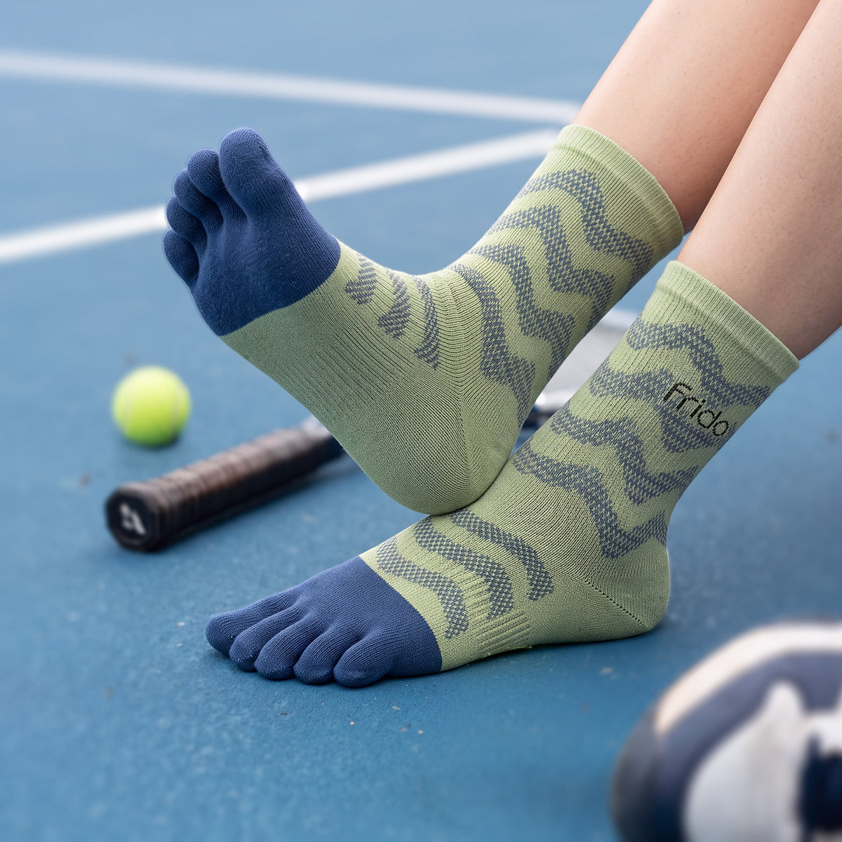 Frido Five Toe Socks - Patterned - Frido view 2