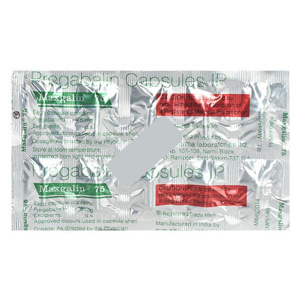 Maxgalin 75mg Capsule 10'S
