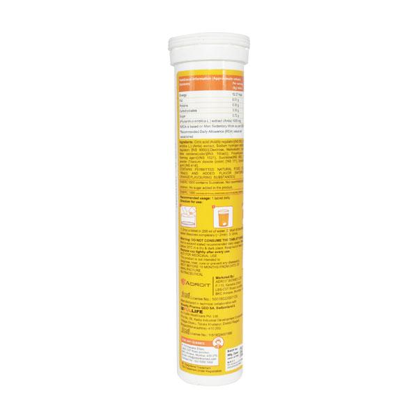 Enerc 1000 Orange Flavour Effervescent Tablet 20'S