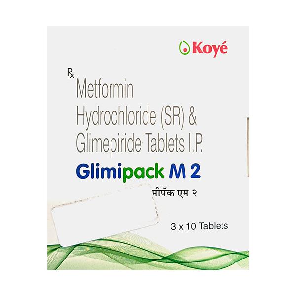 GLIMIPACK M 2/500mg Tablet 10's