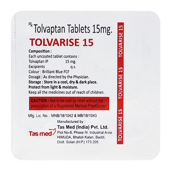 TOLVARISE 15 Tablet 4's