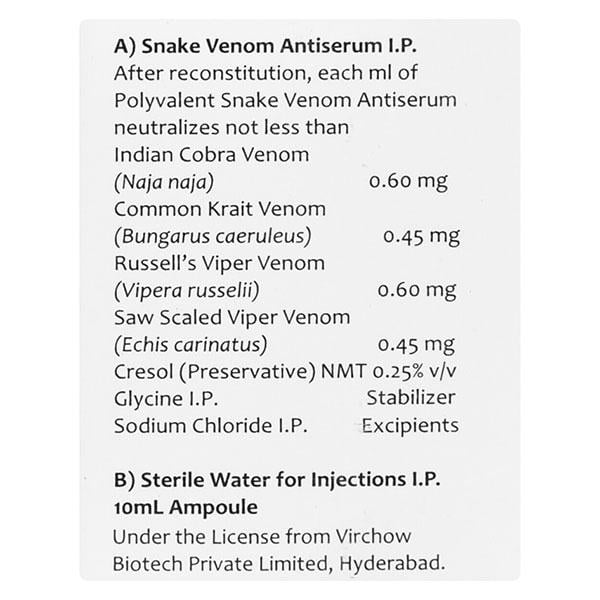 ANTI SNAKE VENOM Injection 10ml