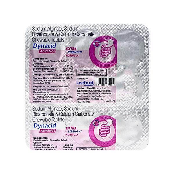 DYNACID ADVANCE Chewable Tablet 9's