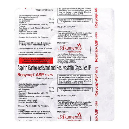 ROSYCAP ASP 10/75 Capsule 15's