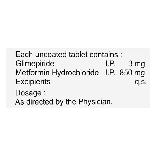 Gride M 850mg Tablet 10'S