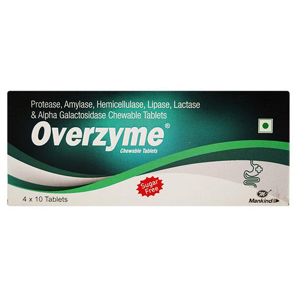 OVERZYME Sugar Free Tablet 10's