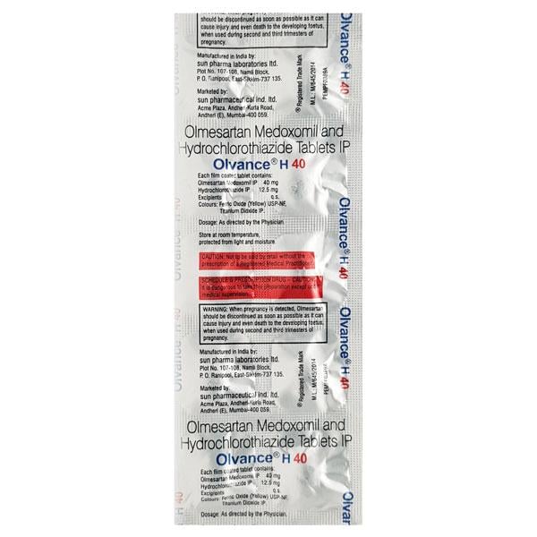 Olvance H 40mg Tablet 10'S