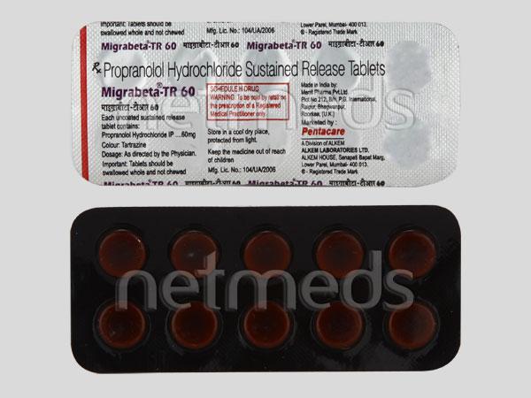 Migrabeta TR 60mg Tablet 10'S