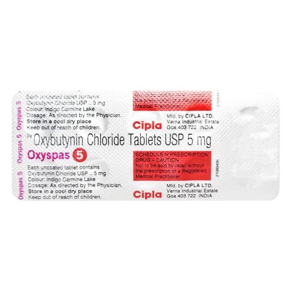 Oxyspas 5mg Tablet 10'S