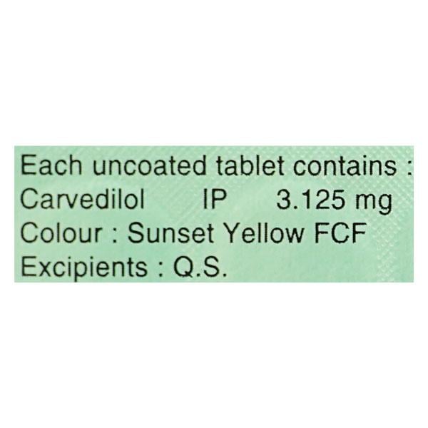 Carca 3.125mg Tablet 15'S