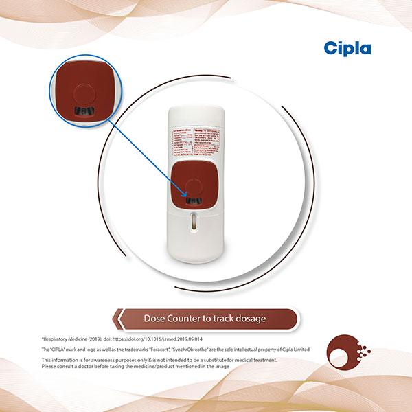 FORACORT 200 SYNCHROBREATHE Inhaler 120md