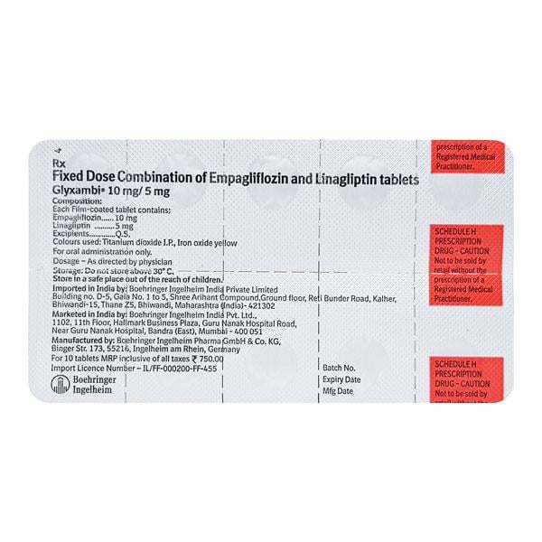 Glyxambi 10/5mg Tablet 10'S
