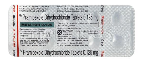 Mirator 0.125mg Tablet 10'S