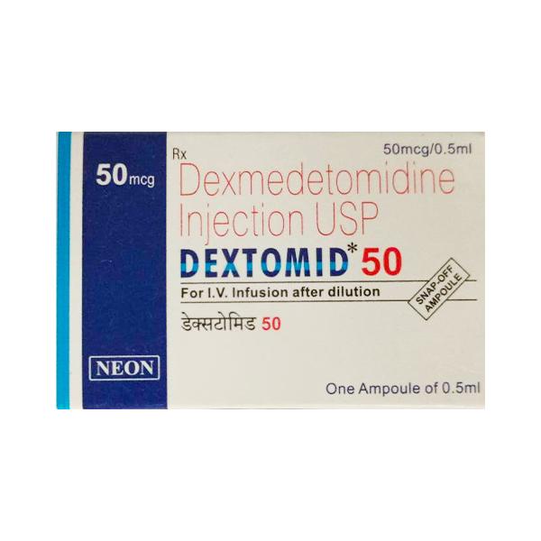 Dextomid 50mcg Injection 0.5ml