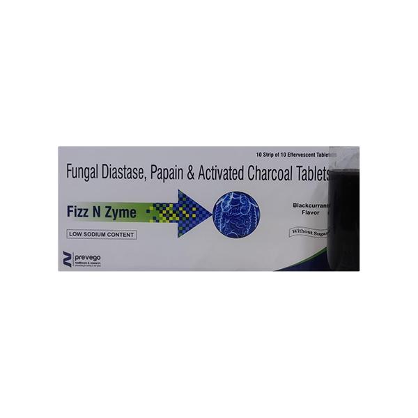 FIZZ N ZYME BLACKCURRANT FLAVOUR Effervescent Tablet 10's