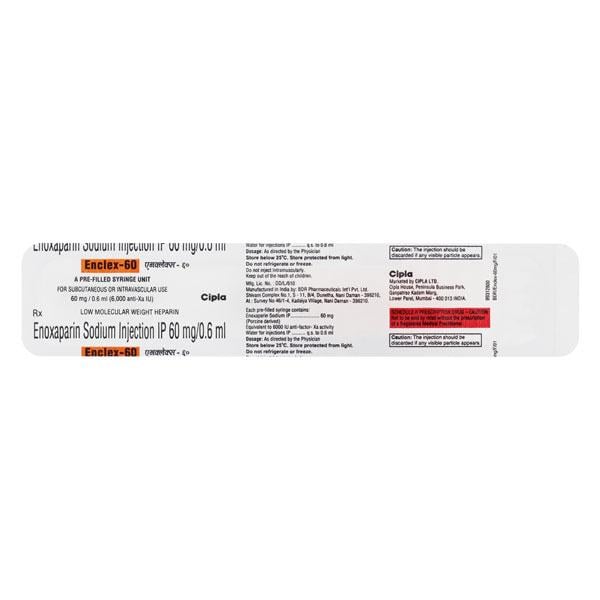 Enclex 60mg Injection(Pfs) 0.6ml