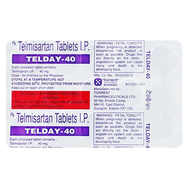 Telday 40mg Tablet 15'S