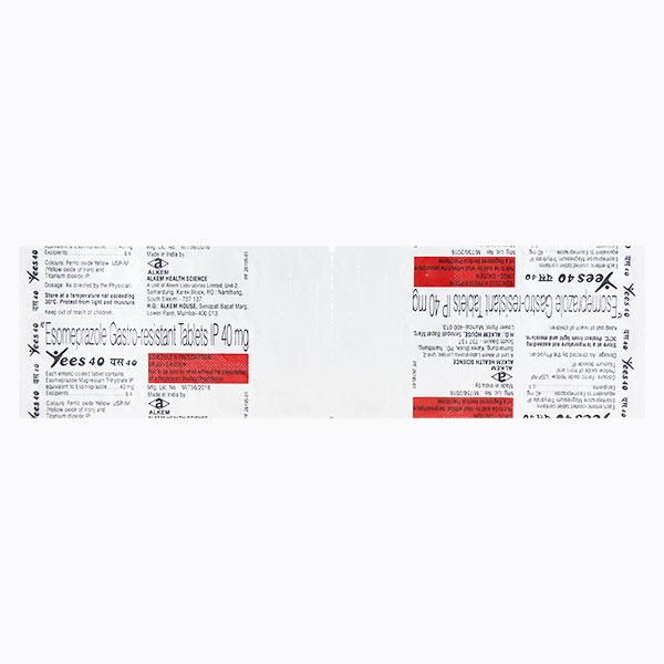 Yees 40mg Tablet 15'S